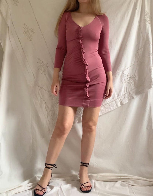 00s Gianfranco Ferre Perfect Mauve Dress - XS to Small