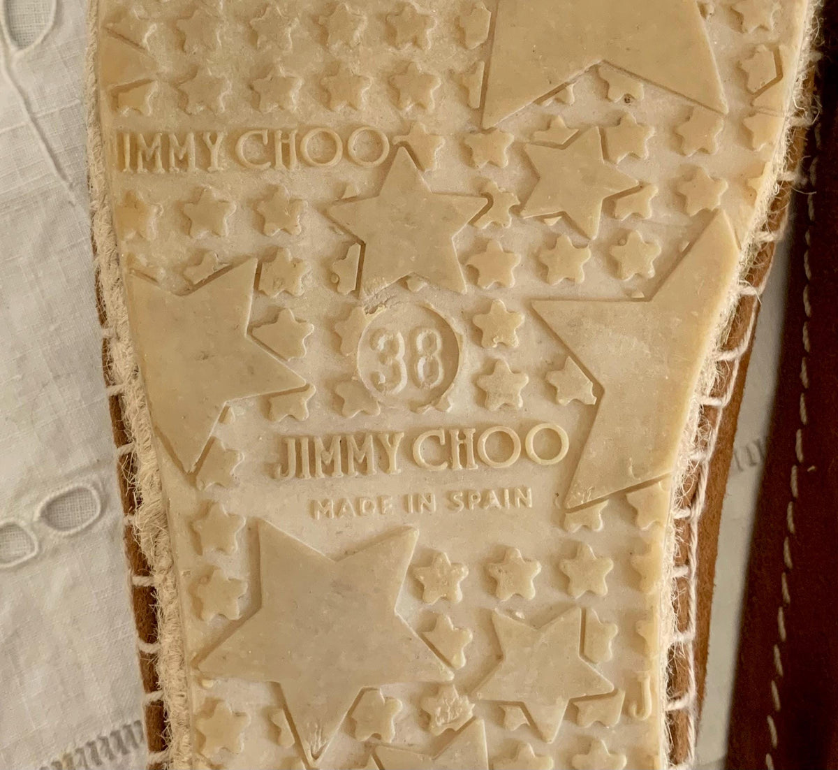 Y2K Jimmy Choo Suede Espadrille Ballet Flats - 7.5