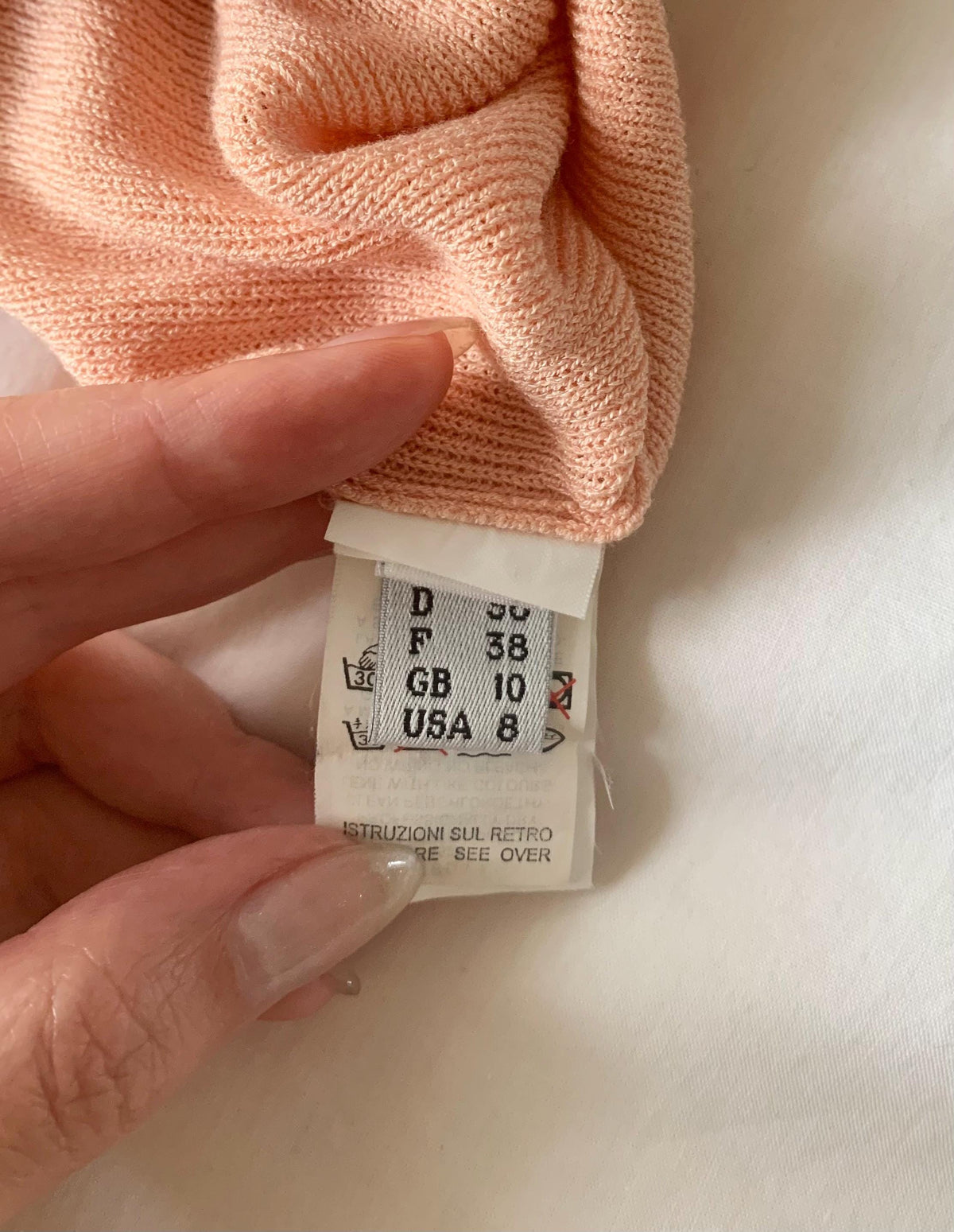 Y2K Peach Moschino Cheap and Chic Knit Mini Dress - XS to Small